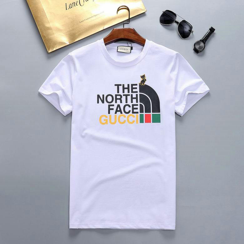 Wholesale Cheap G ucci Short Sleeve men t Shirts for Sale