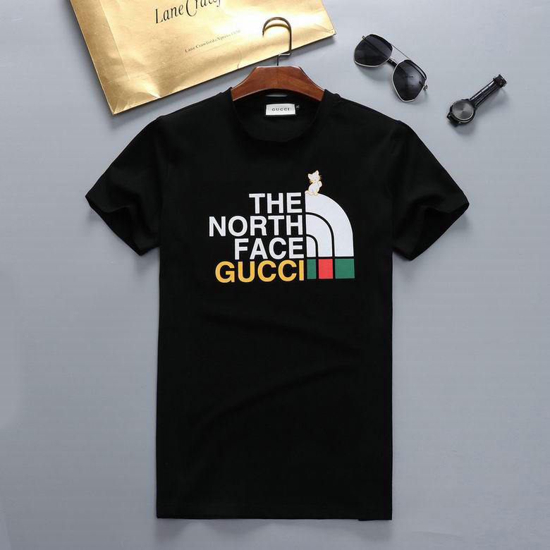 Wholesale Cheap G ucci Short Sleeve men t Shirts for Sale