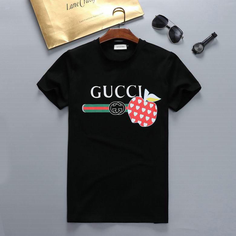 Wholesale Cheap G ucci Short Sleeve men t Shirts for Sale