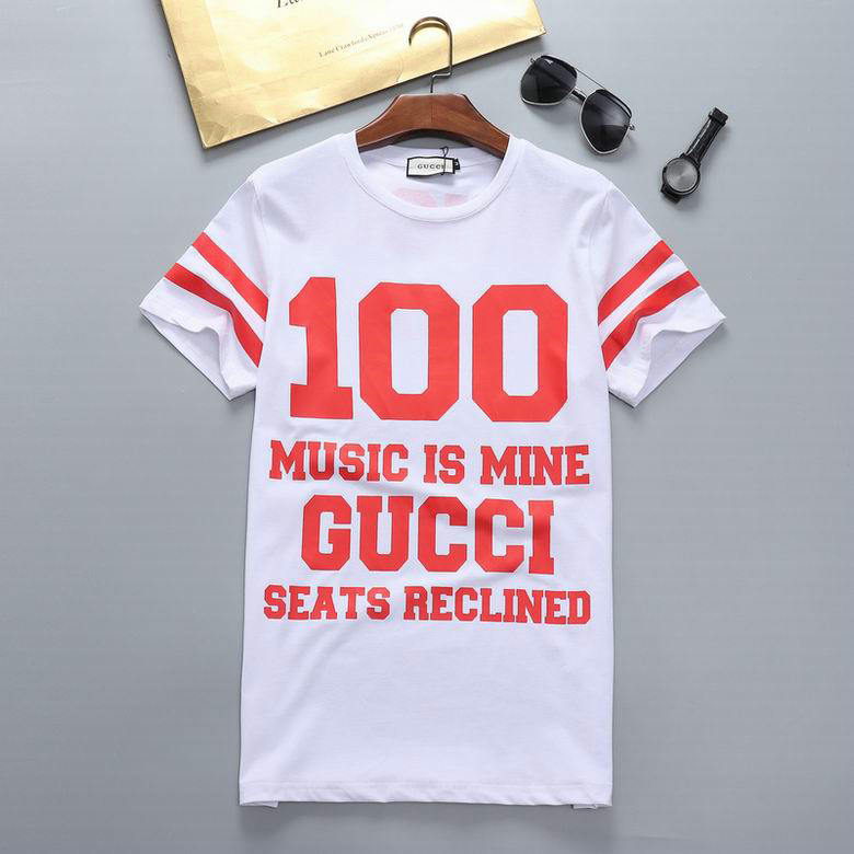 Wholesale Cheap G ucci Short Sleeve men t Shirts for Sale