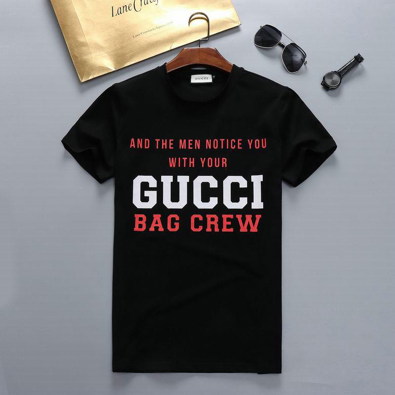 Wholesale Cheap G ucci Short Sleeve men t Shirts for Sale