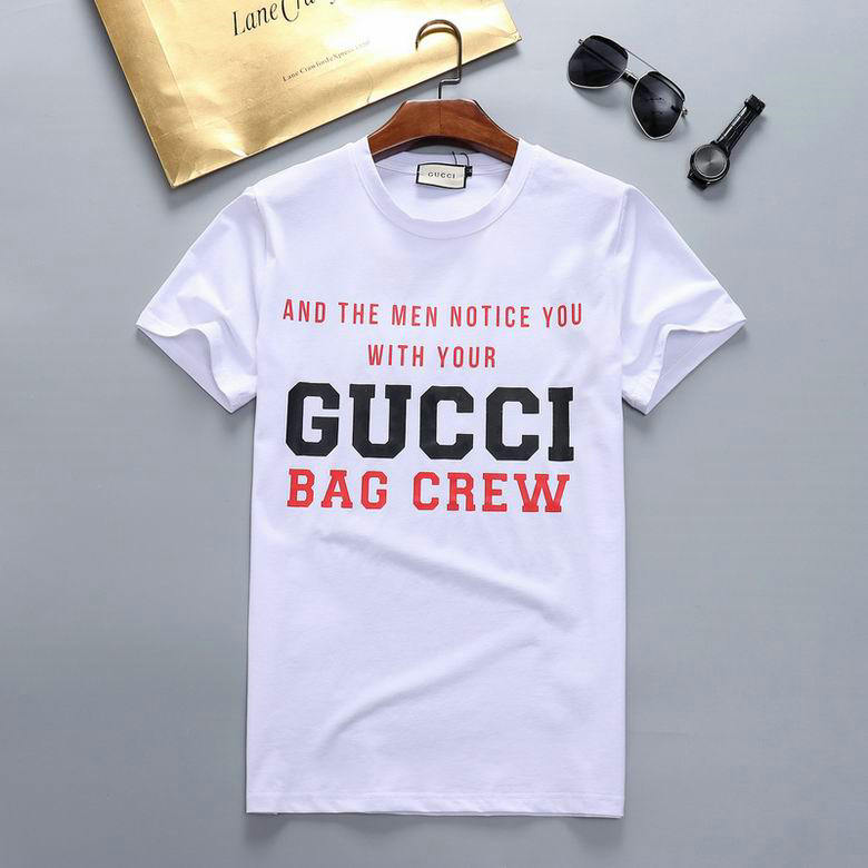 Wholesale Cheap G ucci Short Sleeve men t Shirts for Sale