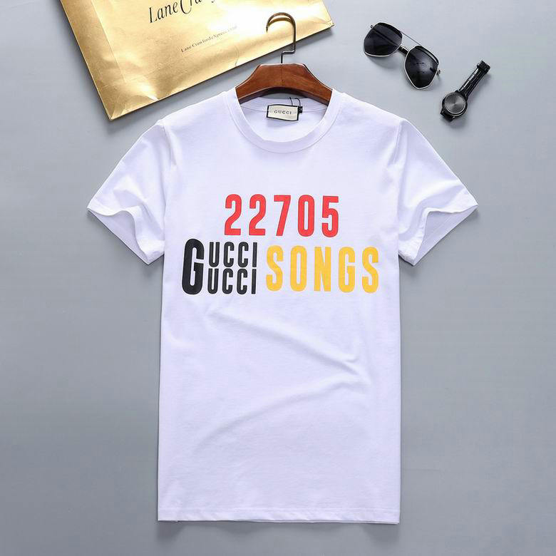 Wholesale Cheap G ucci Short Sleeve men t Shirts for Sale