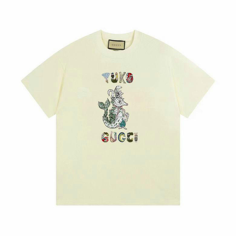 Wholesale Cheap G.ucci Women Short Sleeve Replica T Shirts for Sale