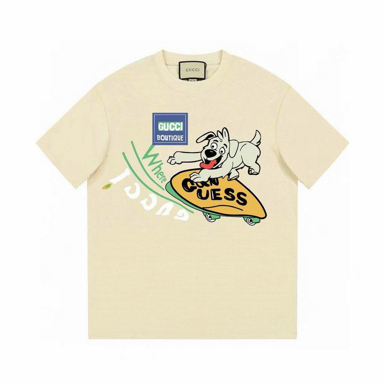 Wholesale Cheap G.ucci Women Short Sleeve Replica T Shirts for Sale