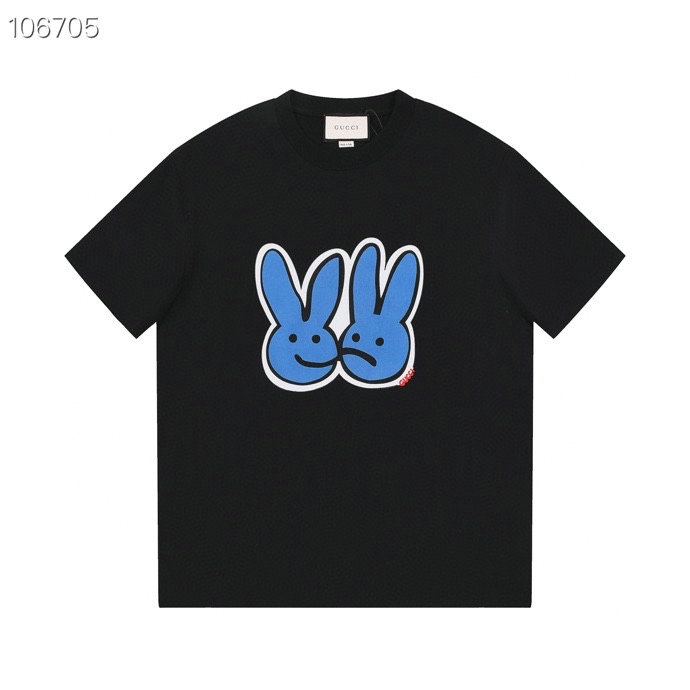 Wholesale Cheap G ucci Short Sleeve Round Collar T Shirts for Sale