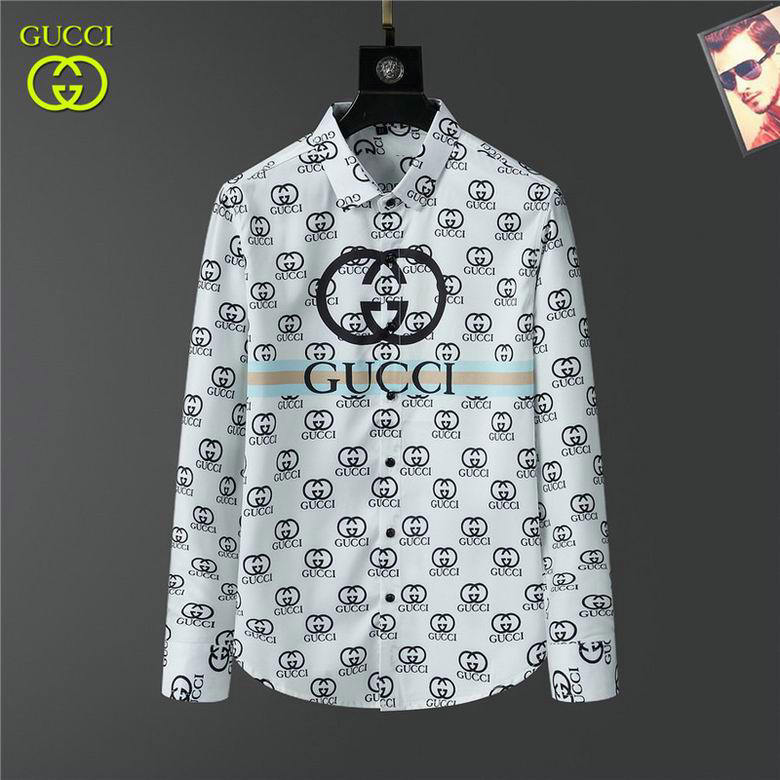 Wholesale Cheap G ucci Long Sleeve Shirts for Sale