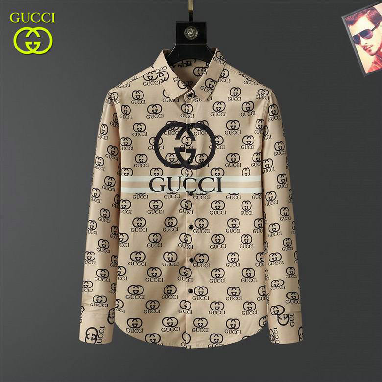 Wholesale Cheap G ucci Long Sleeve Shirts for Sale
