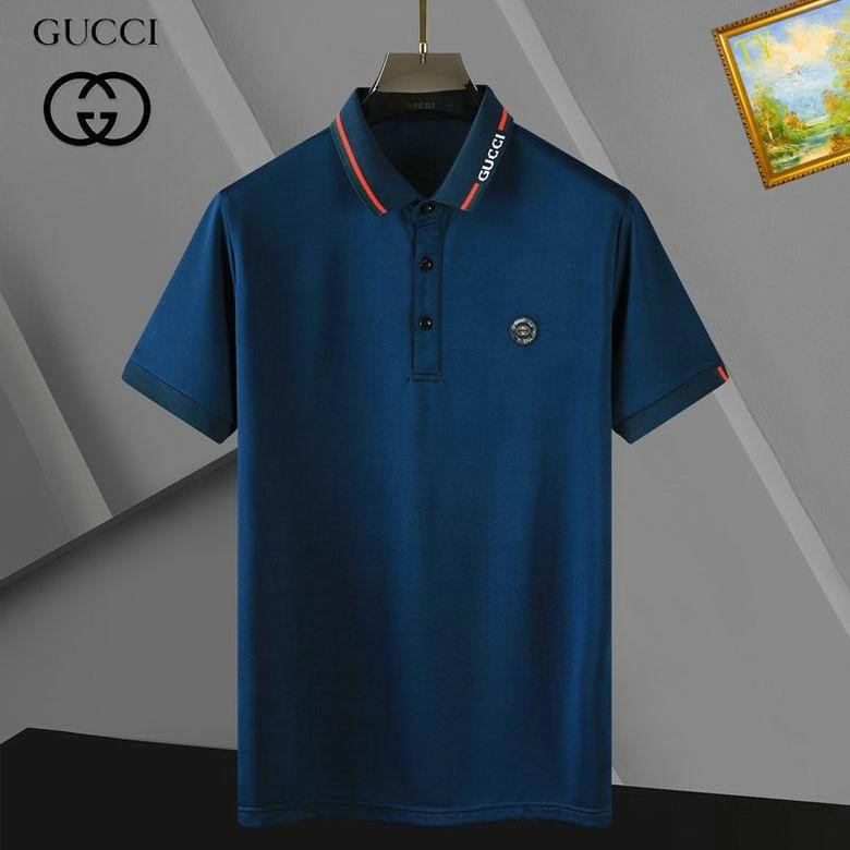 Wholesale Cheap G ucci Short Sleeve Lapel T shirts for Sale