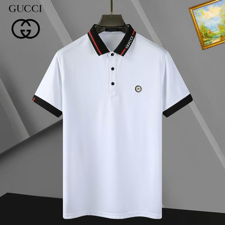 Wholesale Cheap G ucci Short Sleeve Lapel T shirts for Sale