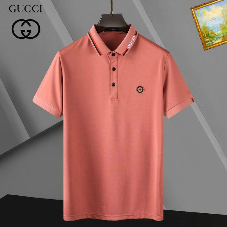 Wholesale Cheap G ucci Short Sleeve Lapel T shirts for Sale