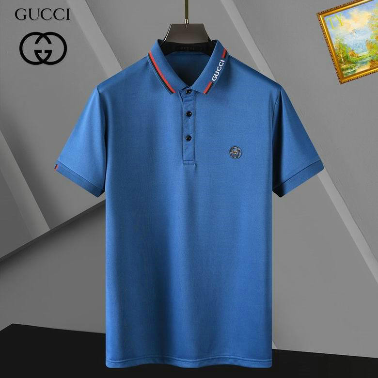Wholesale Cheap G ucci Short Sleeve Lapel T shirts for Sale