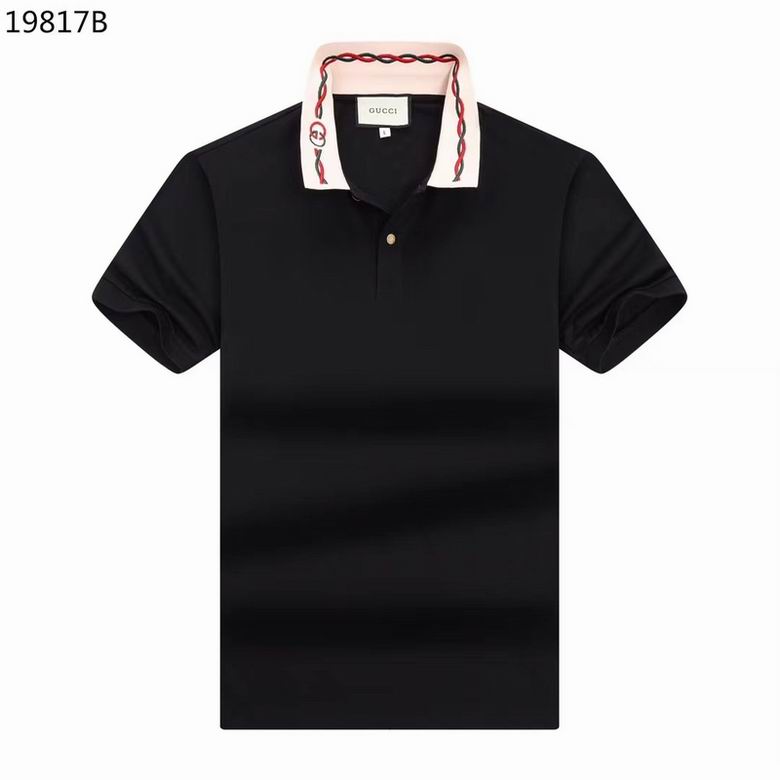 Wholesale Cheap G.ucci Short Sleeve Lapel T Shirts for Sale