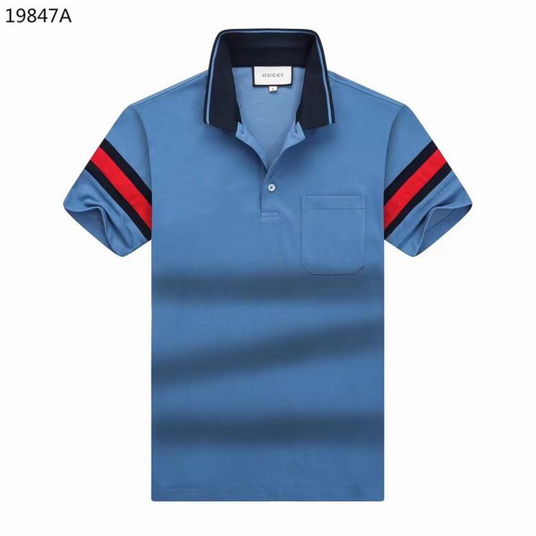 Wholesale Cheap G.ucci Short Sleeve Lapel T Shirts for Sale