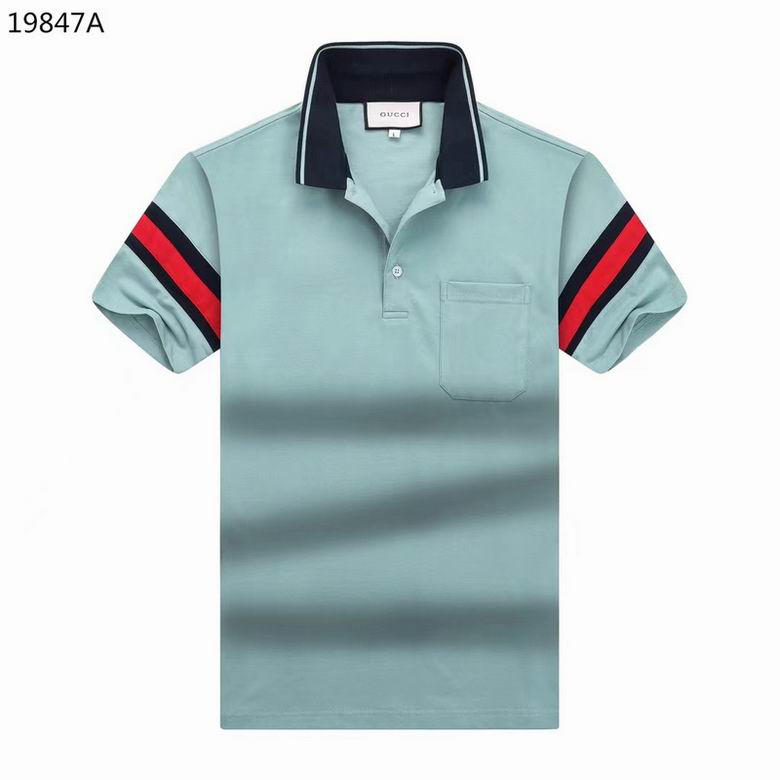 Wholesale Cheap G.ucci Short Sleeve Lapel T Shirts for Sale