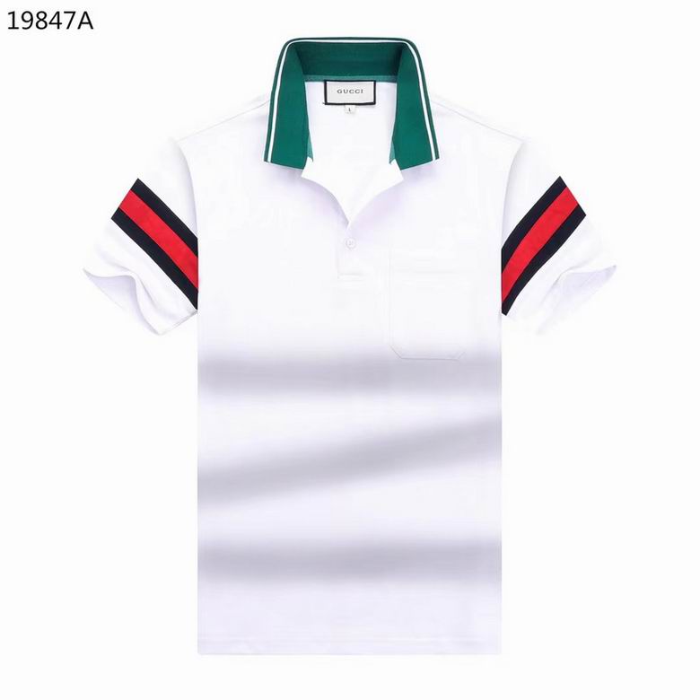 Wholesale Cheap G.ucci Short Sleeve Lapel T Shirts for Sale