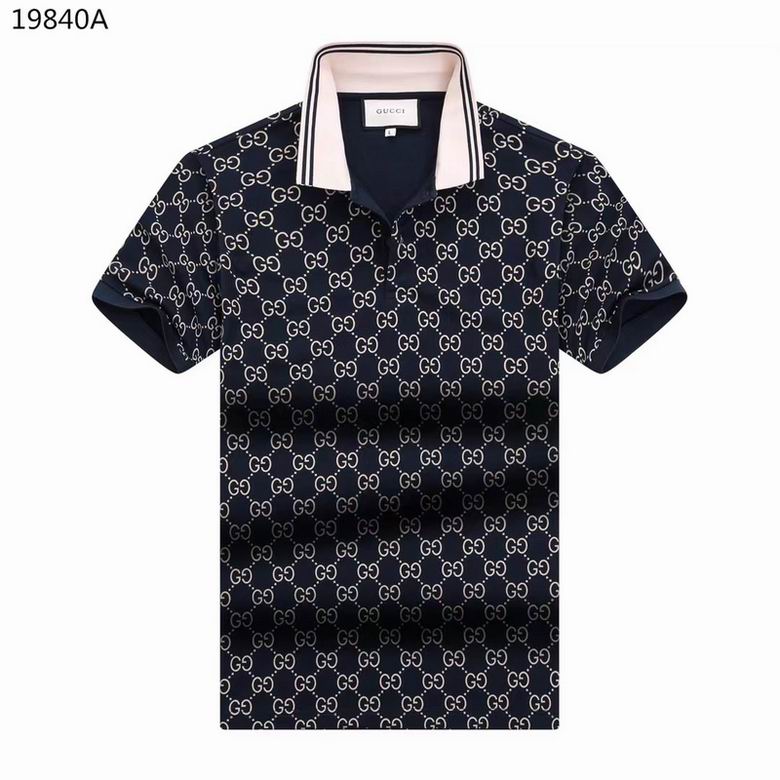 Wholesale Cheap G.ucci Short Sleeve Lapel T Shirts for Sale