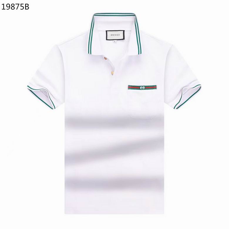 Wholesale Cheap G.ucci Short Sleeve Lapel T Shirts for Sale