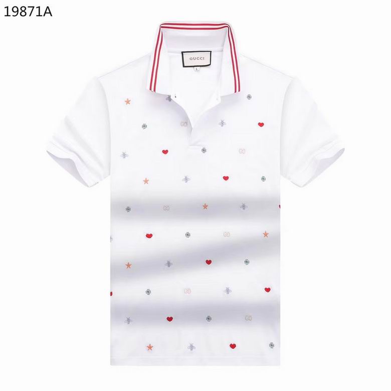 Wholesale Cheap G.ucci Short Sleeve Lapel T Shirts for Sale