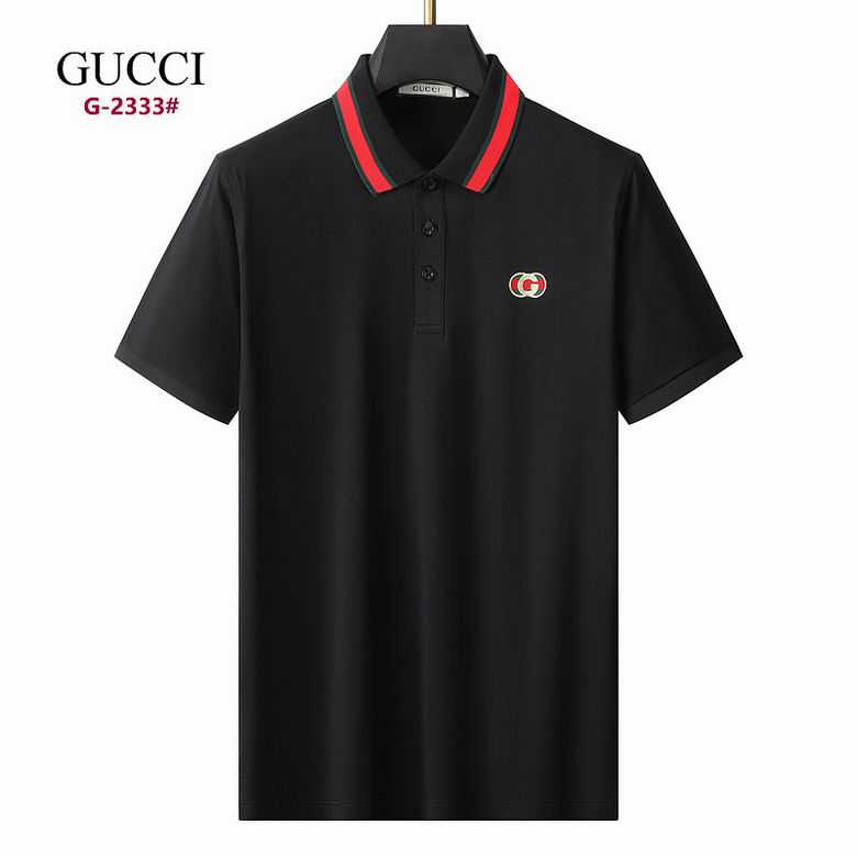 Wholesale Cheap G.ucci Short Sleeve Lapel T Shirts for Sale