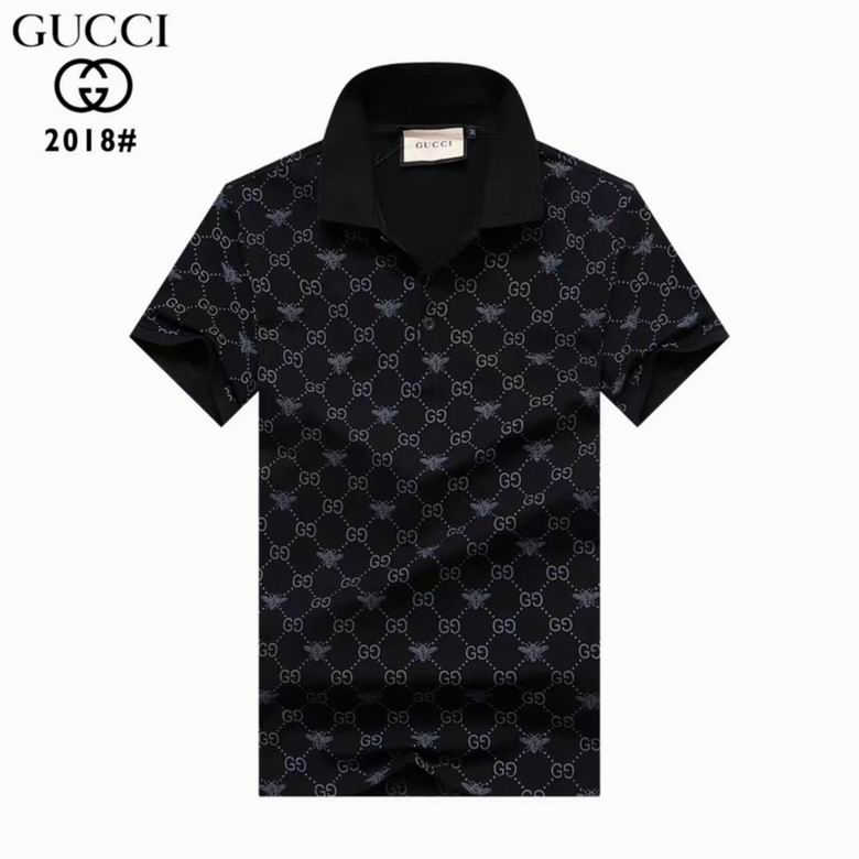 Wholesale Cheap G.ucci Short Sleeve Lapel T Shirts for Sale