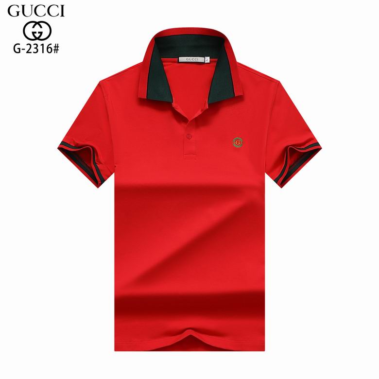 Wholesale Cheap G.ucci Short Sleeve Lapel T Shirts for Sale
