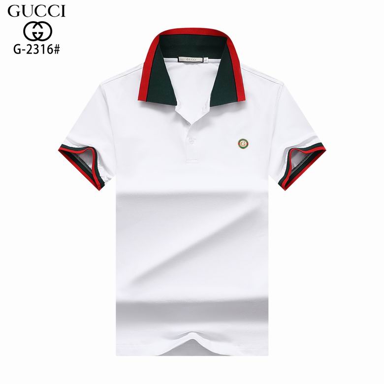 Wholesale Cheap G.ucci Short Sleeve Lapel T Shirts for Sale