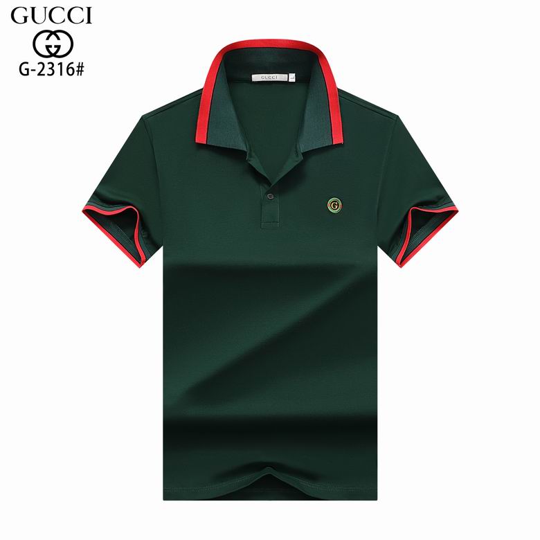 Wholesale Cheap G.ucci Short Sleeve Lapel T Shirts for Sale