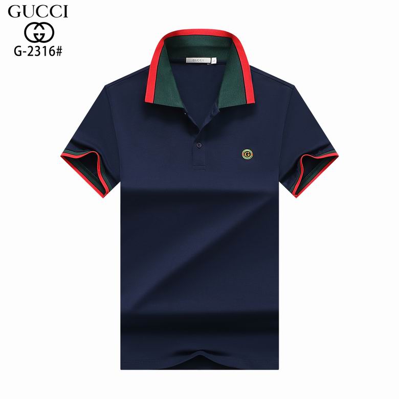 Wholesale Cheap G.ucci Short Sleeve Lapel T Shirts for Sale