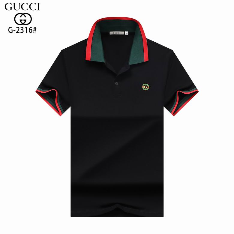 Wholesale Cheap G.ucci Short Sleeve Lapel T Shirts for Sale