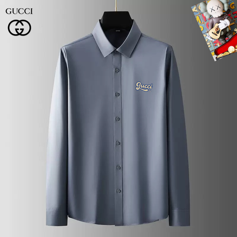 Wholesale Cheap G.ucci men Long Sleeve Designer Shirts for Sale