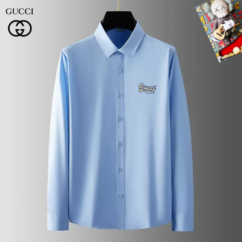 Wholesale Cheap G.ucci men Long Sleeve Designer Shirts for Sale