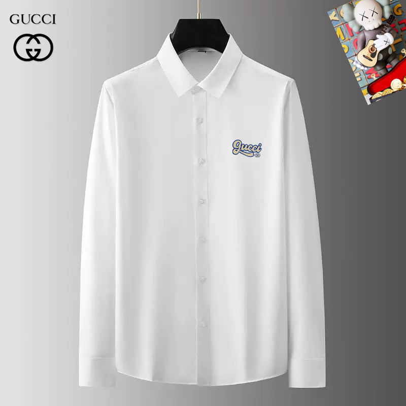 Wholesale Cheap G.ucci men Long Sleeve Designer Shirts for Sale