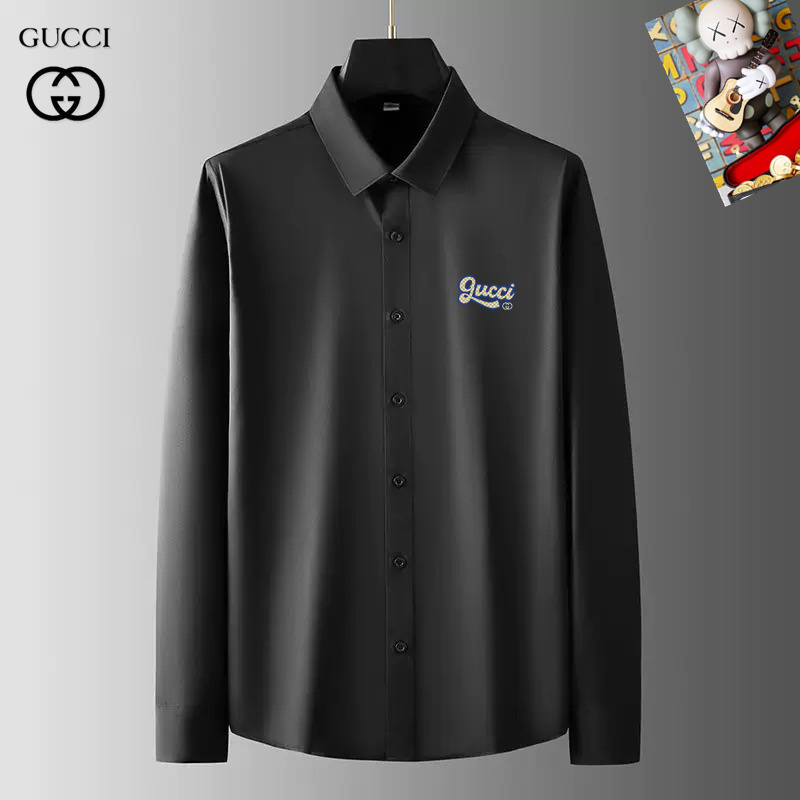 Wholesale Cheap G.ucci men Long Sleeve Designer Shirts for Sale