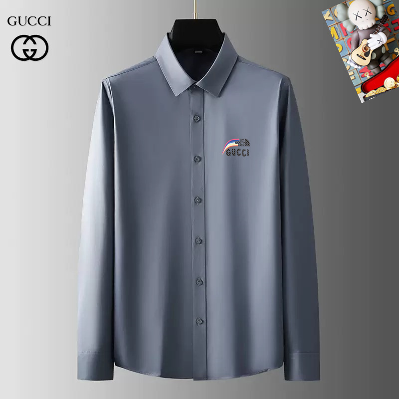 Wholesale Cheap G.ucci men Long Sleeve Designer Shirts for Sale