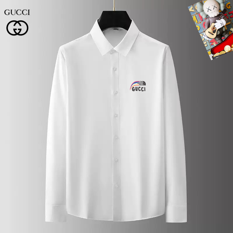 Wholesale Cheap G.ucci men Long Sleeve Designer Shirts for Sale