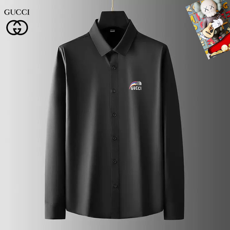 Wholesale Cheap G.ucci men Long Sleeve Designer Shirts for Sale