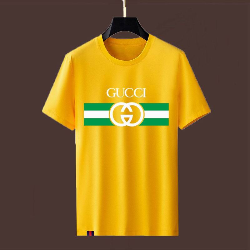 Wholesale High-quality Fashion G.ucci Short Sleeve Crew Neck Replica T-Shirts for sale