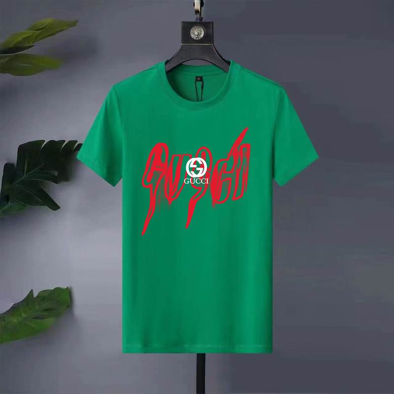 Wholesale High-quality Fashion G.ucci Short Sleeve Crew Neck Replica T-Shirts for sale