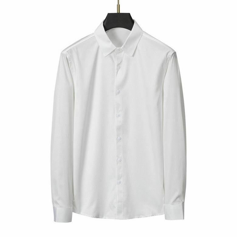 Wholesale Cheap G ucci Long Sleeve men Shirts for Sale