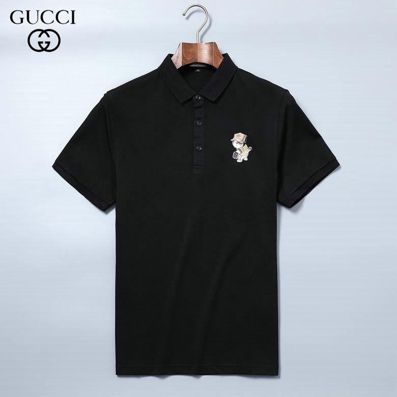 Wholesale Cheap G ucci Shorts Sleeve Lapel T Shirts for Sale