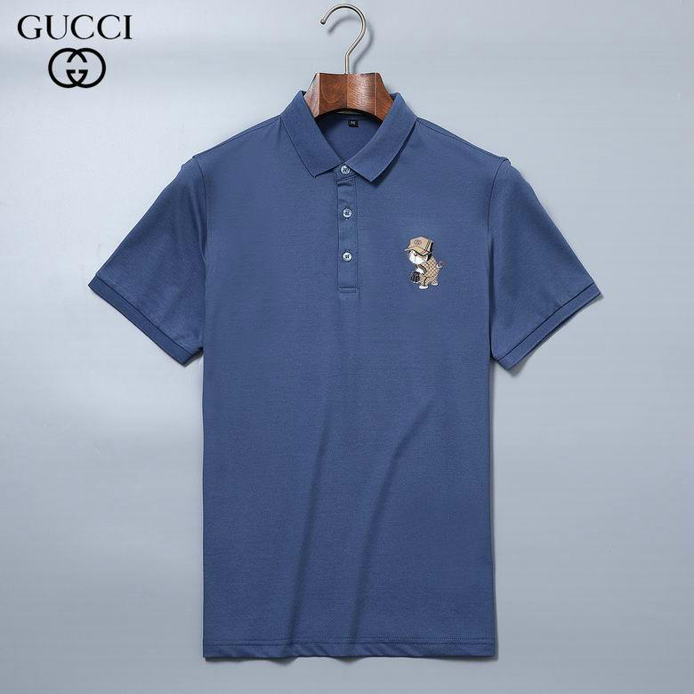 Wholesale Cheap G ucci Shorts Sleeve Lapel T Shirts for Sale