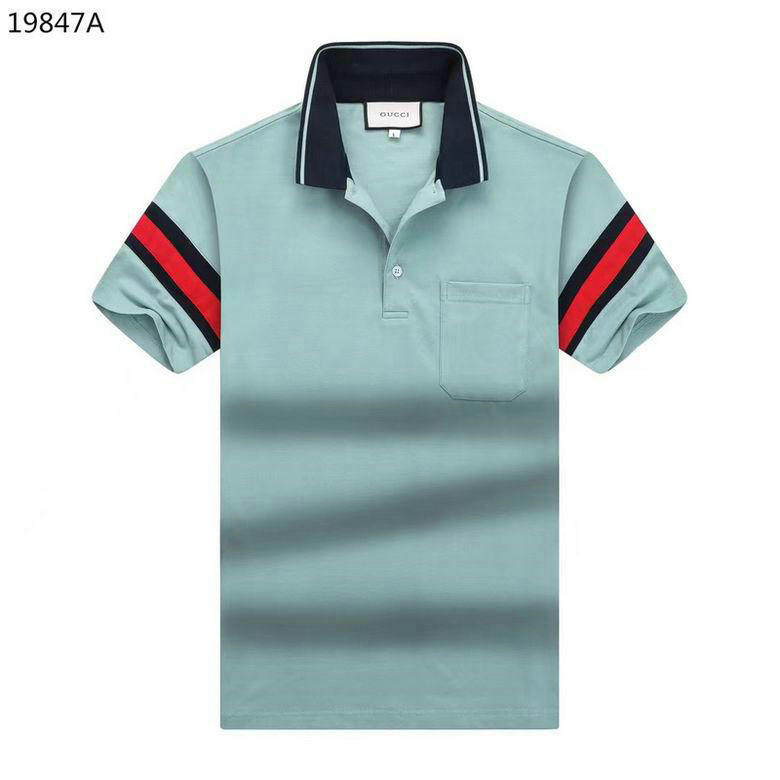 Wholesale Cheap G ucci Shorts Sleeve Lapel T Shirts for Sale