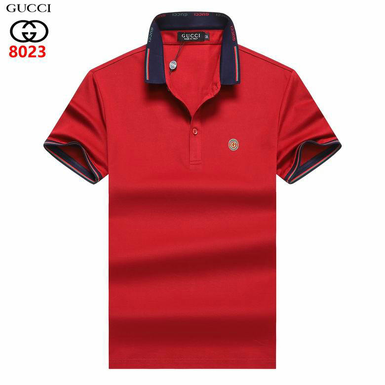 Wholesale Cheap G ucci Shorts Sleeve Lapel T Shirts for Sale