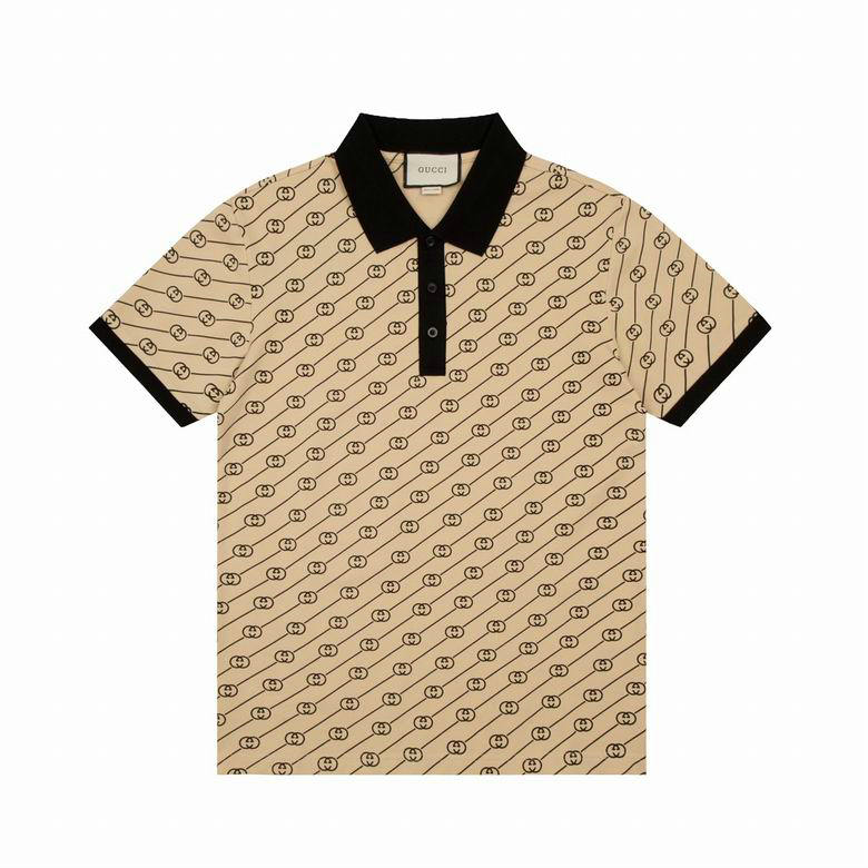 Wholesale Cheap G ucci Short Sleeve Lapel T-Shirts for Sale