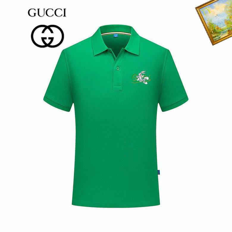 Wholesale Cheap G ucci Shorts Sleeve Lapel T Shirts for Sale