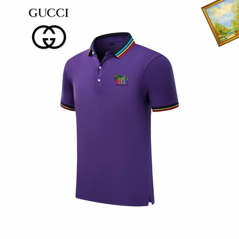 Wholesale Cheap G ucci Shorts Sleeve Lapel T Shirts for Sale