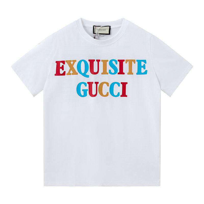 Wholesale Cheap G ucci Short Sleeve T shirts for Sale