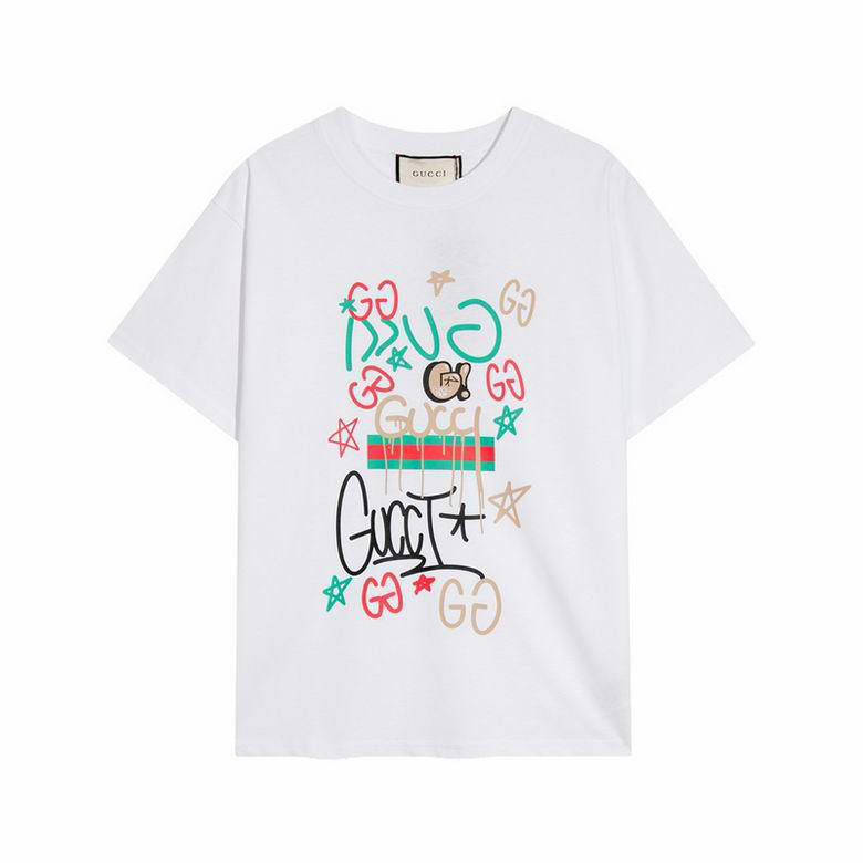 Wholesale Cheap G ucci Short Sleeve T shirts for Sale