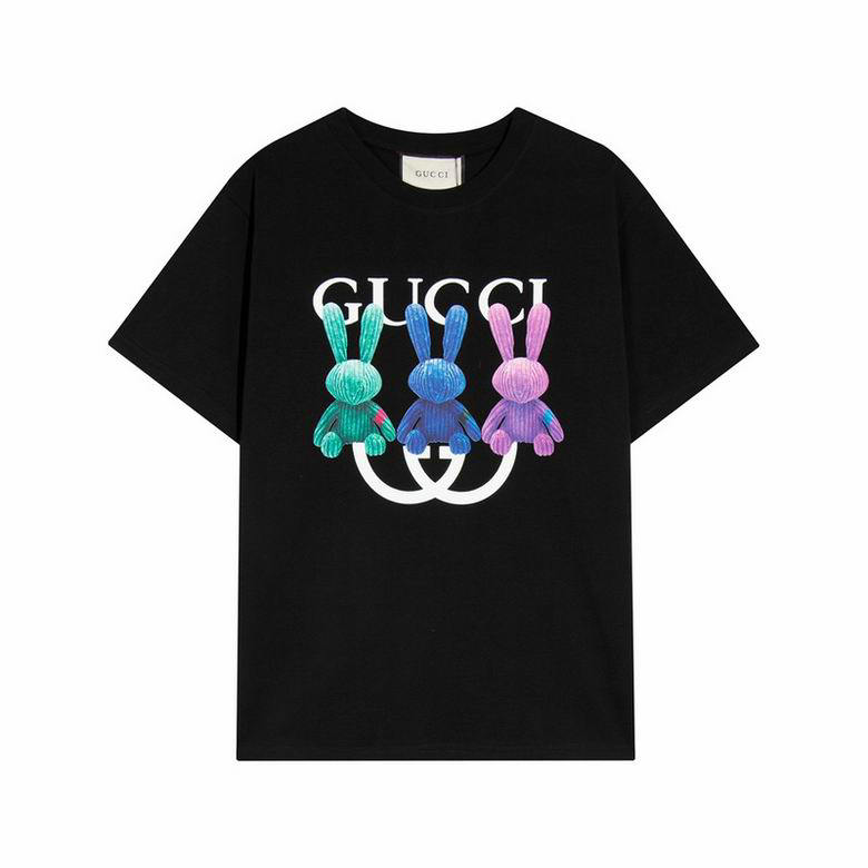Wholesale Cheap G ucci Short Sleeve T shirts for Sale